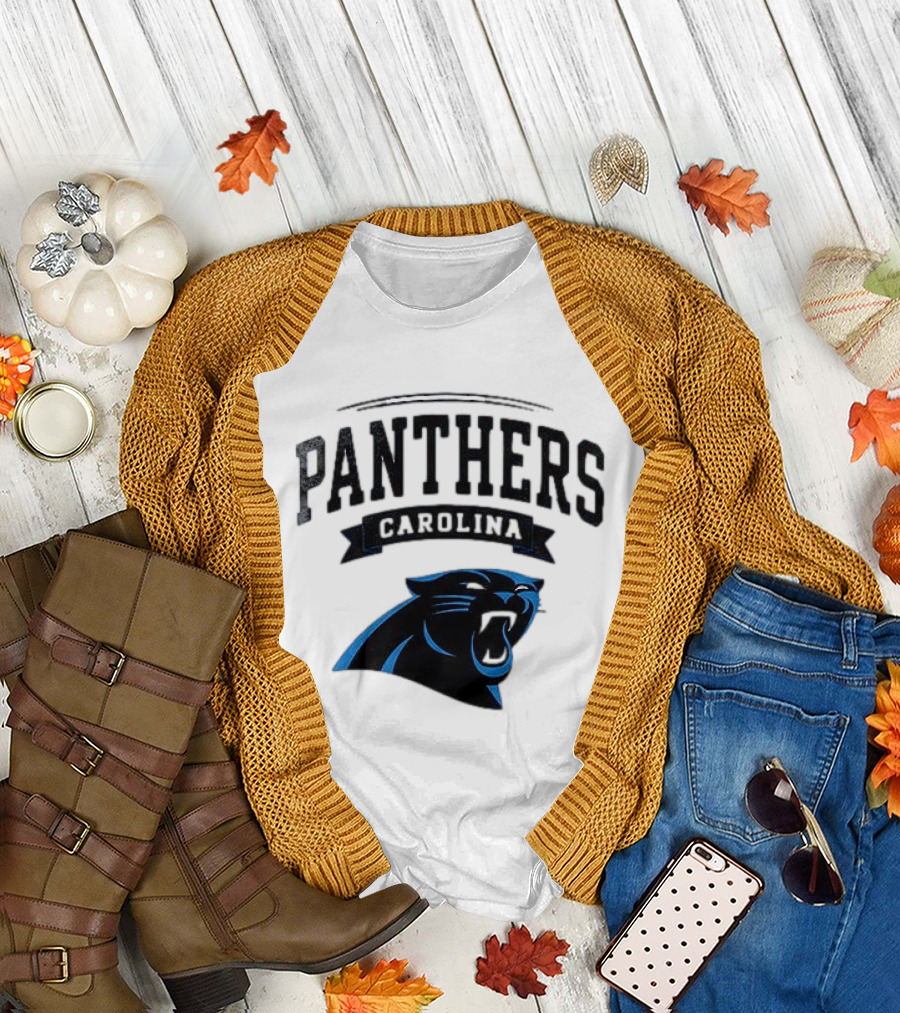 Carolina Panthers Ghostface Crossover Football Collaboration T-Shirt