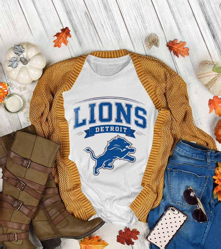 Detroit Lions Ghostface Running Football Fusion T-Shirt