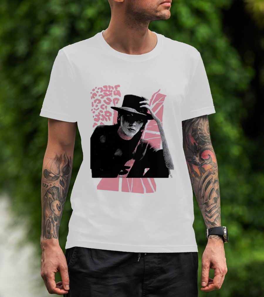 John Taylor Punk Masters Retro Style Hat And Femme Collage T-Shirt