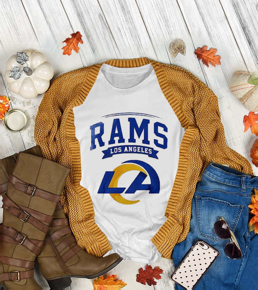 Los Angeles Rams Ghostface Running Football Collaboration T-Shirt