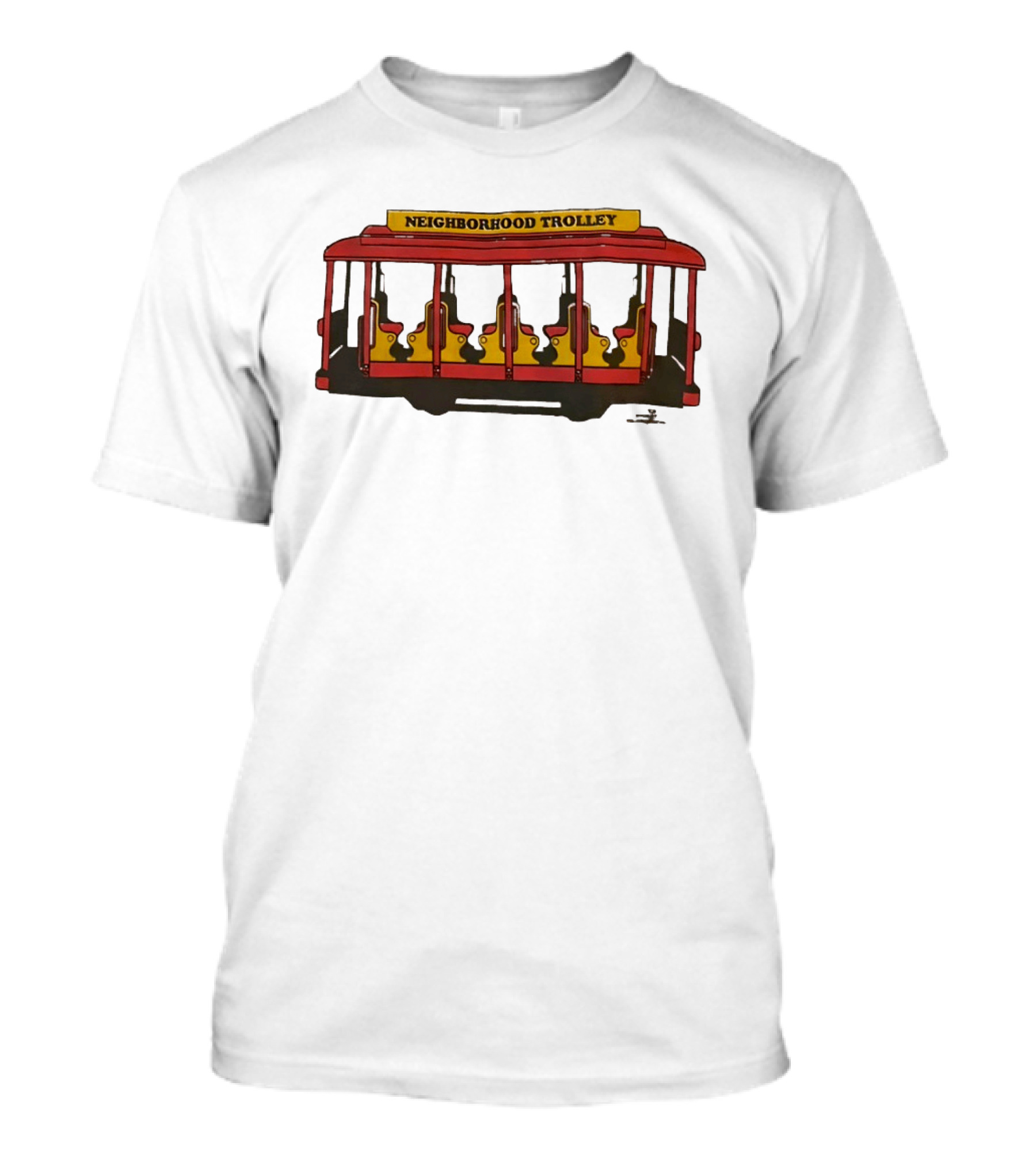 Neighborhood Trolley Mister Rogers' Neighborhood Iconic Red Trolley T-Shirt