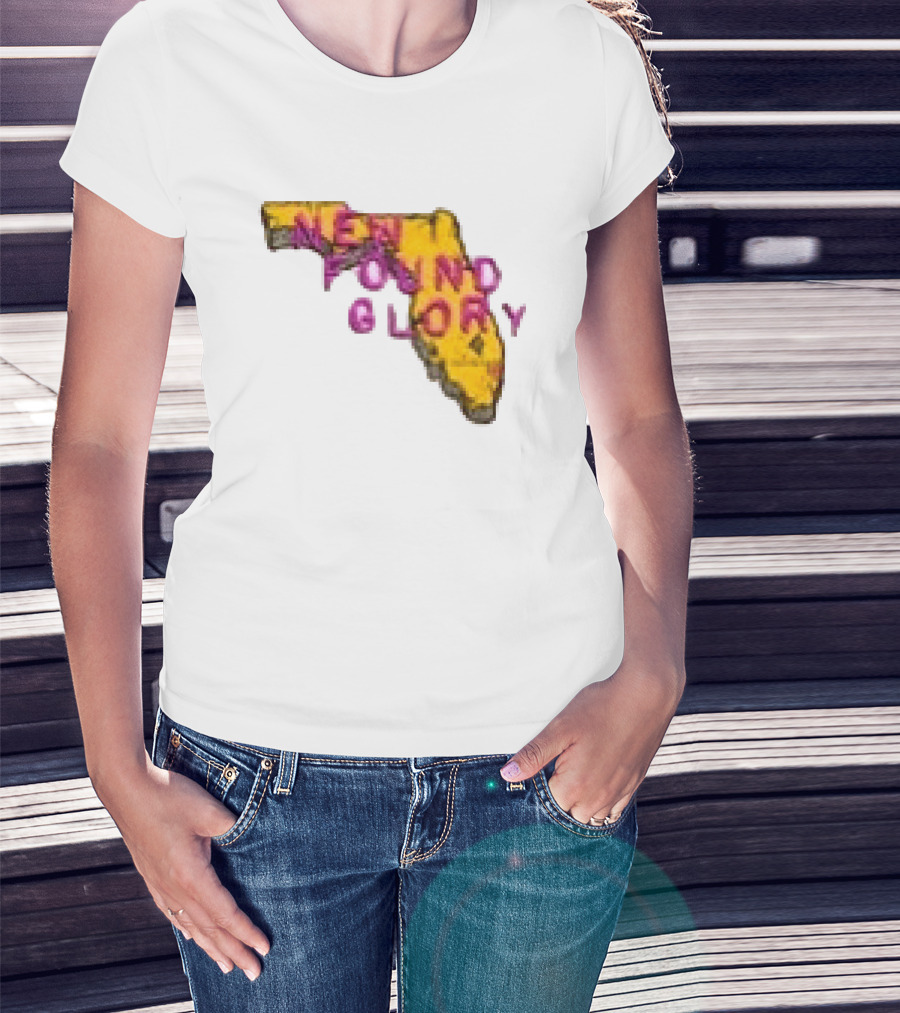 New Found Glory Florida Map You've Gotta Try Do What It Takes To Give Yourself A Break T-Shirt