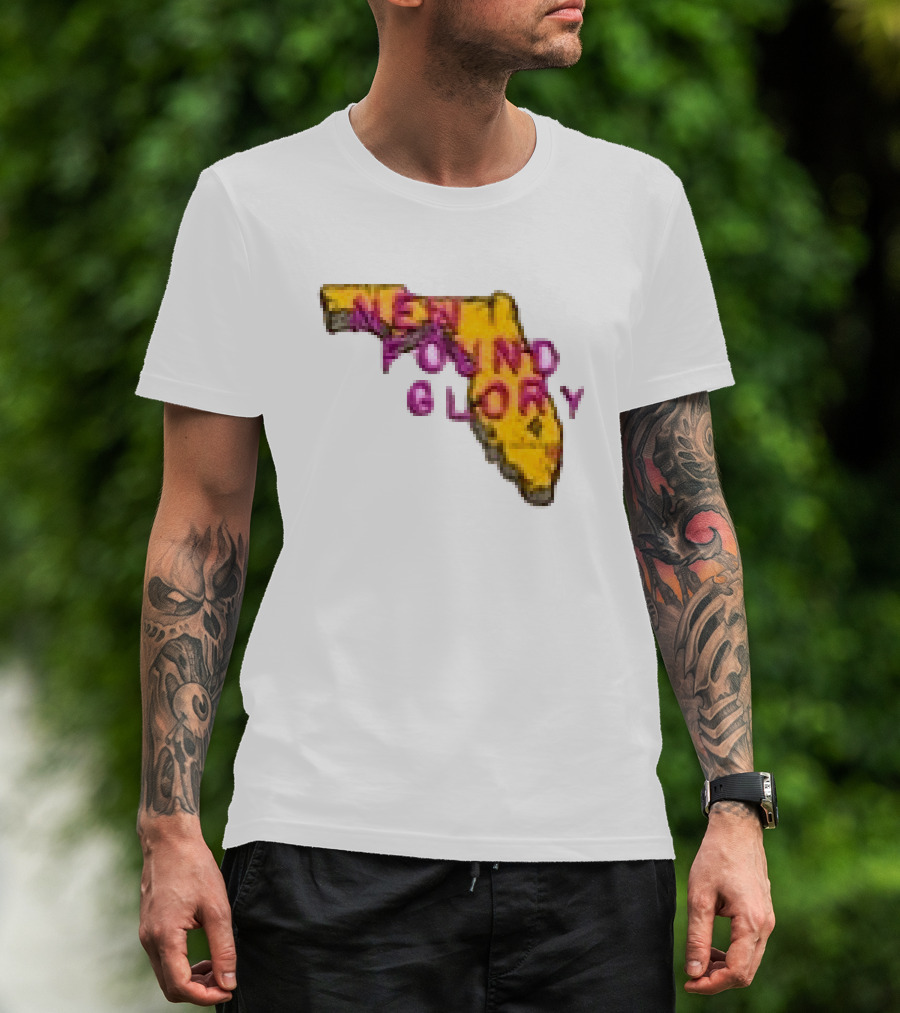 New Found Glory Florida Map You've Gotta Try Do What It Takes To Give Yourself A Break T-Shirt