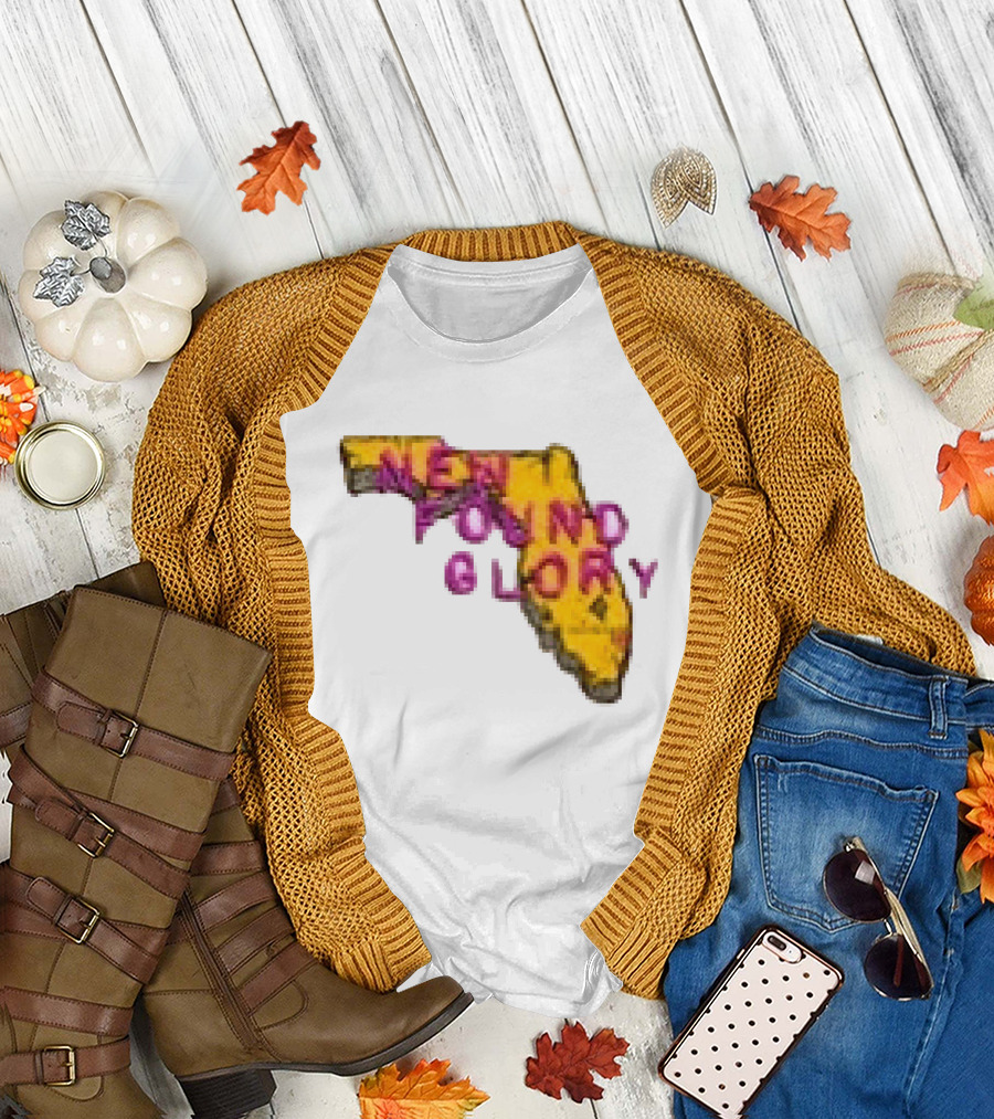 New Found Glory Florida Map You've Gotta Try Do What It Takes To Give Yourself A Break T-Shirt