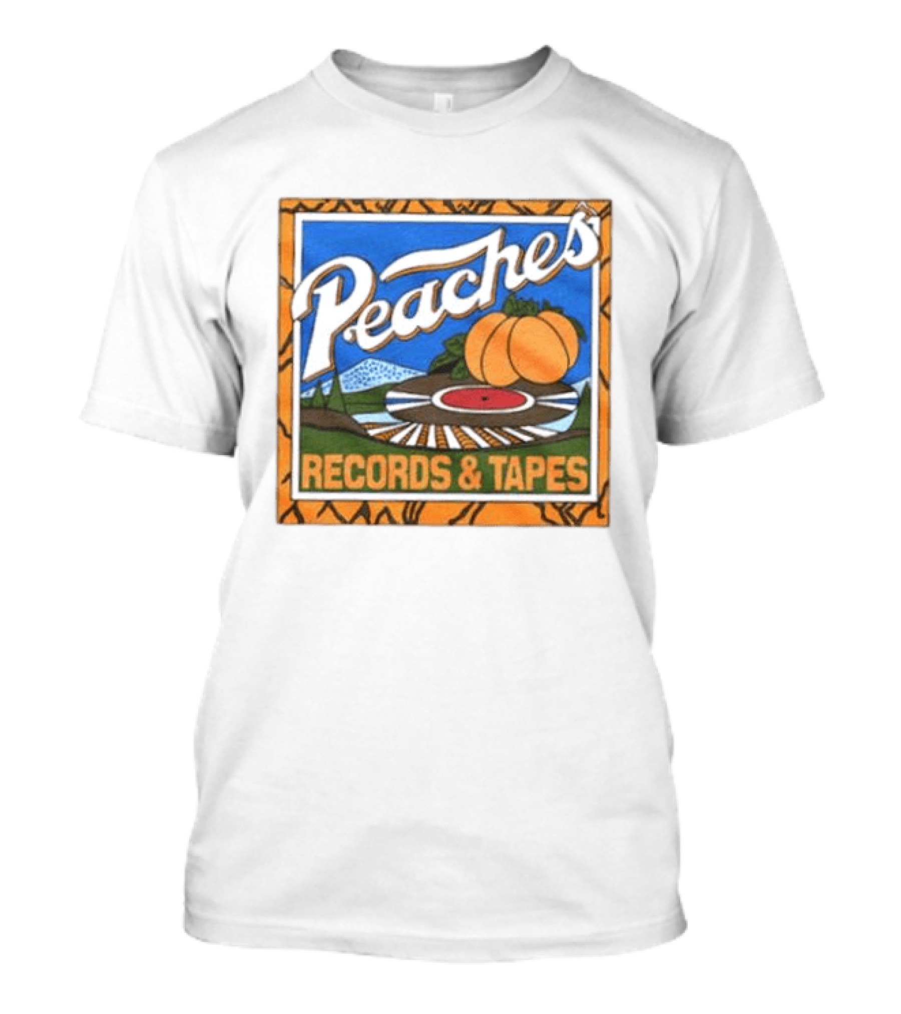 Peaches Records & Tapes Vintage Vinyl Peach T-Shirt