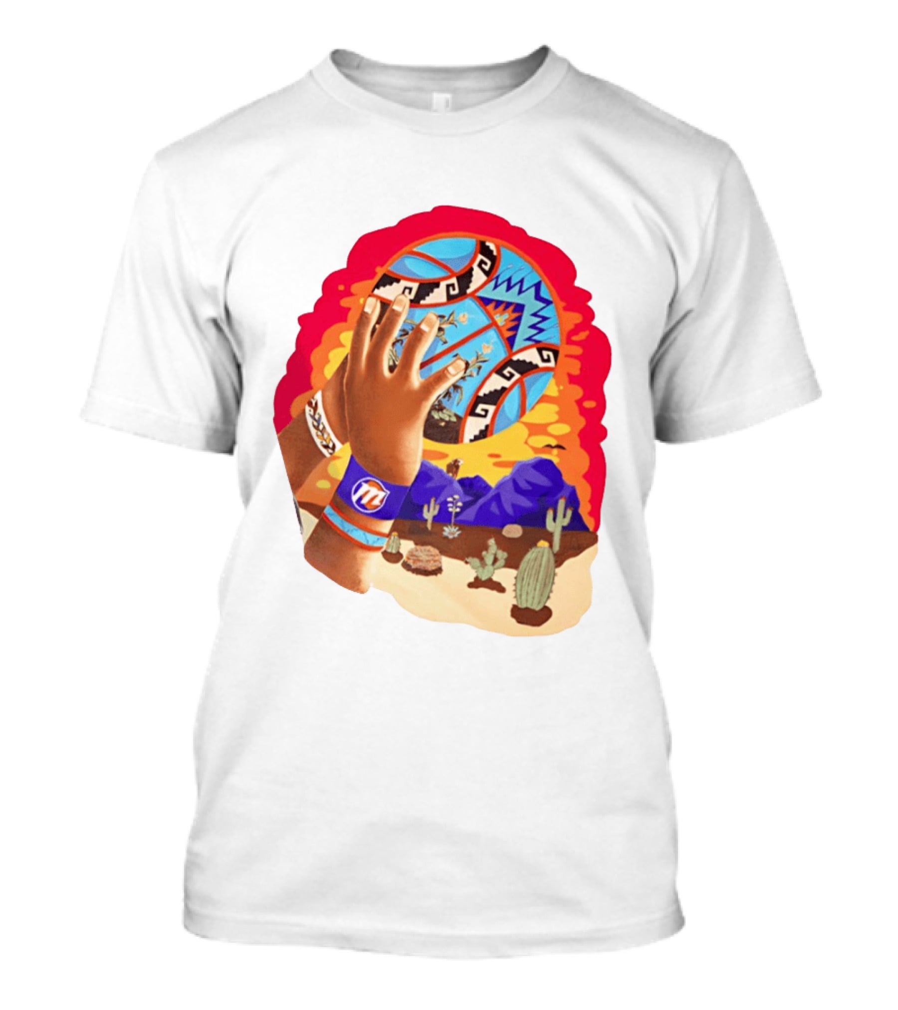 Phoenix Suns Desert Basketball Southwest NBA Cactus Mountain T-Shirt
