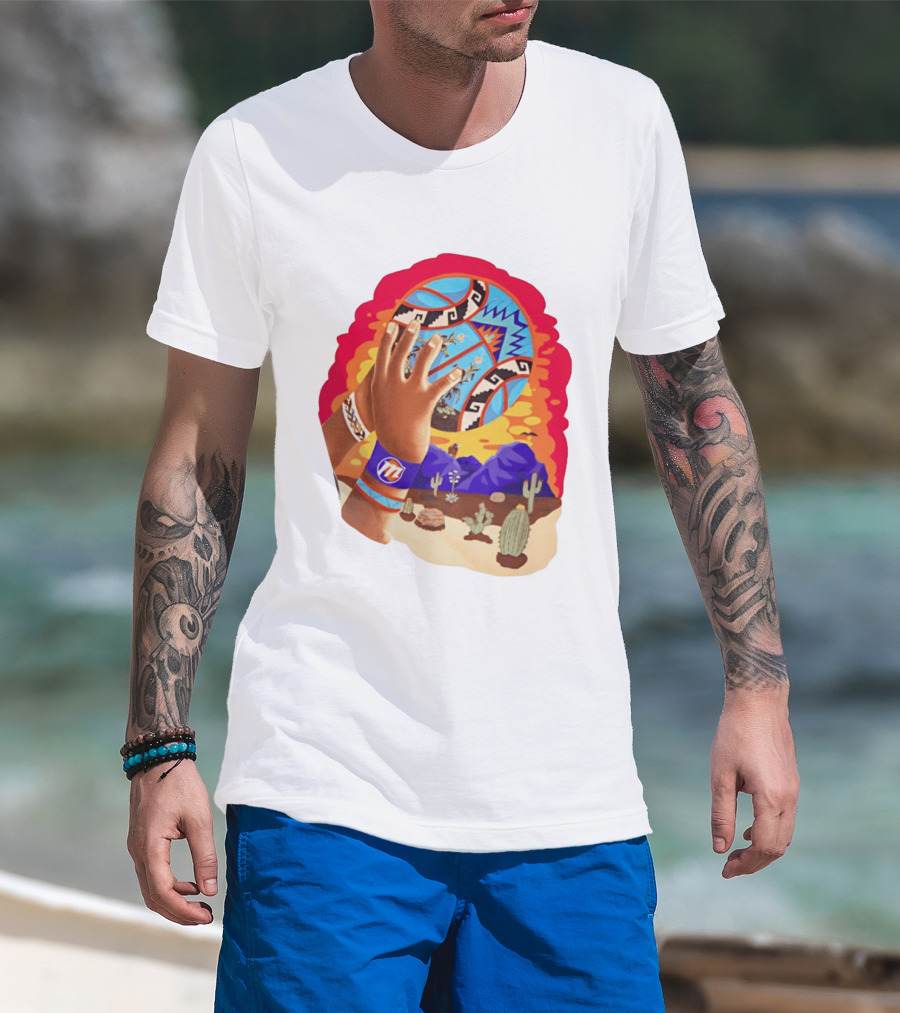 Phoenix Suns Desert Basketball Southwest NBA Cactus Mountain T-Shirt