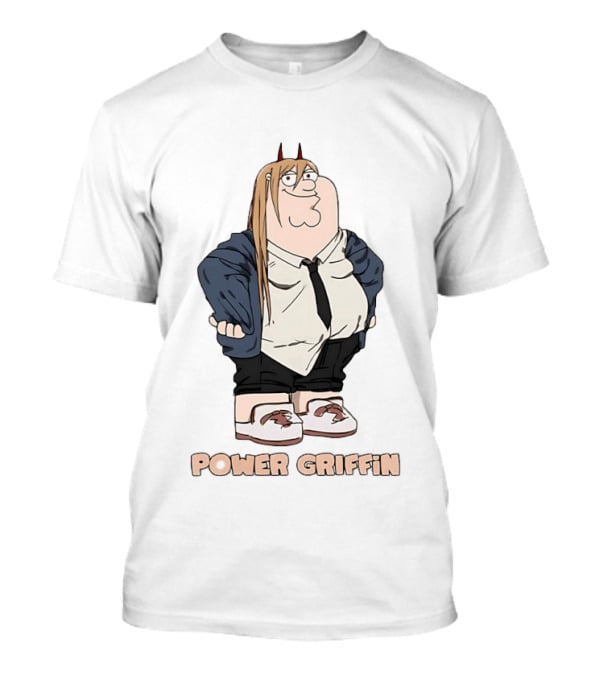 Power Griffin Chainsaw Man X Peter Griffin T-Shirt