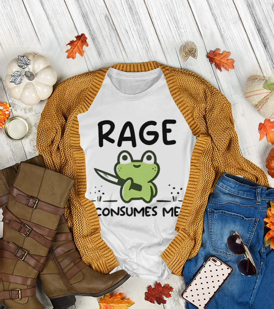 Rage consumes me frog T-Shirt