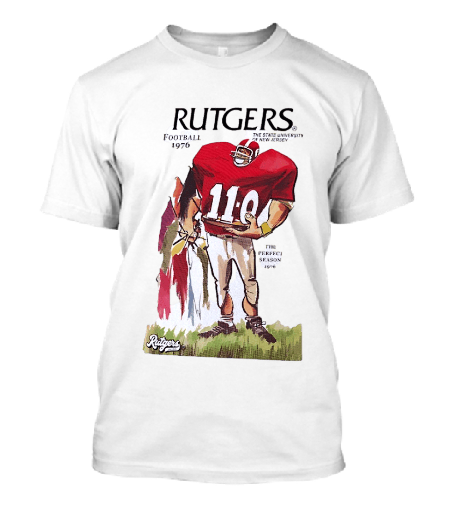 Rutgers Football 1976 The State University Of New Jersey Perfect Season 11 0 T-Shirt