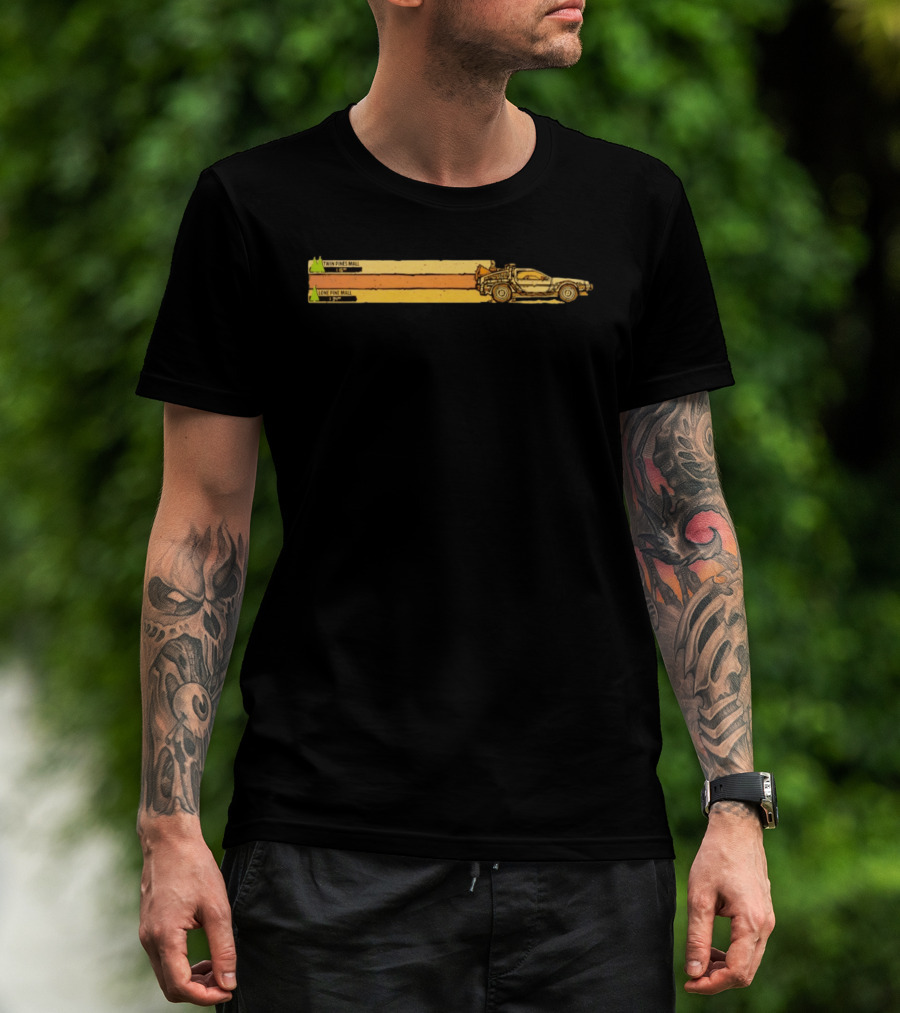 Back To The Future Twin Pines Mall Lone Pine Mall DeLorean Time Travel T-Shirt