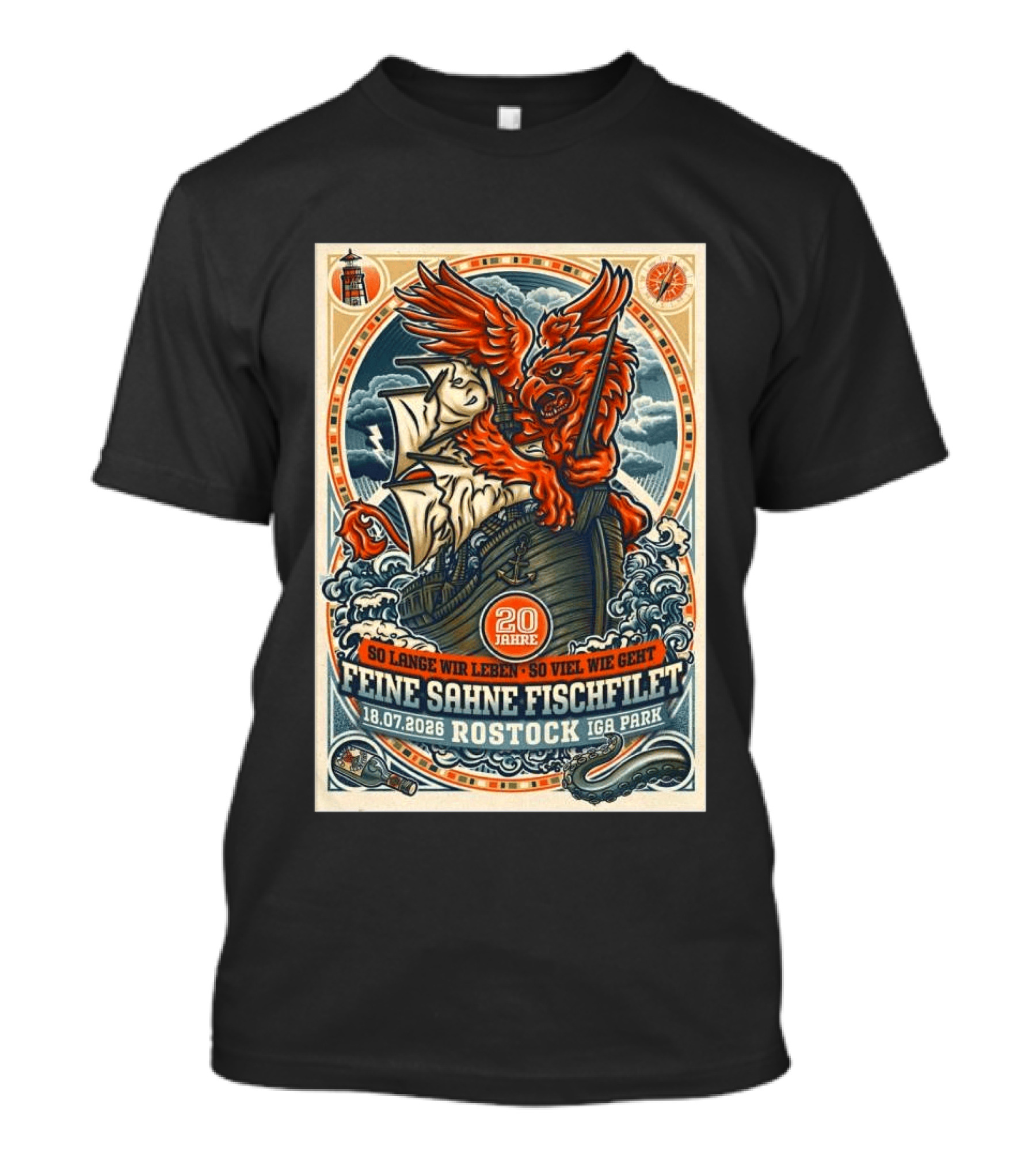 So Lange Wir Leben So Viel Wie Geht Feine Sahne Fischfilet 20 Jahre Rostock 18.07.2026 IGA Park T-Shirt