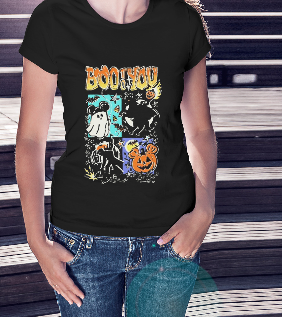 Boo To You Ghost And Pumpkin Halloween Fun T-Shirt