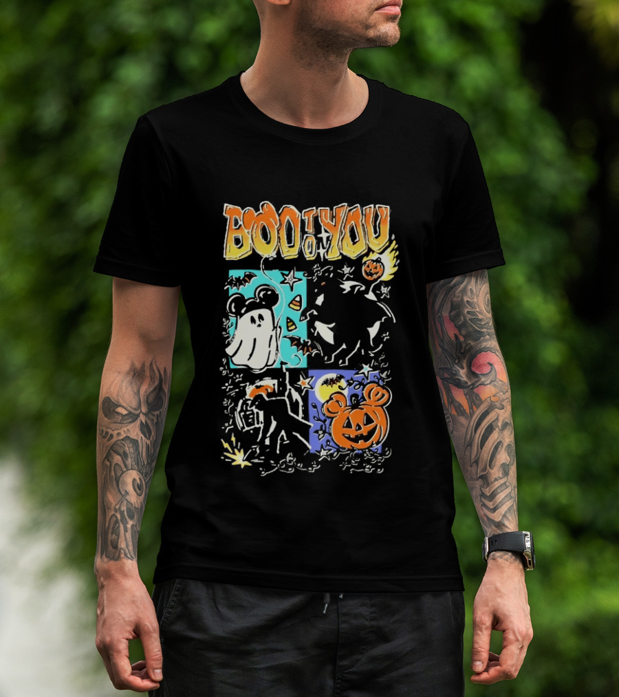 Boo To You Ghost And Pumpkin Halloween Fun T-Shirt