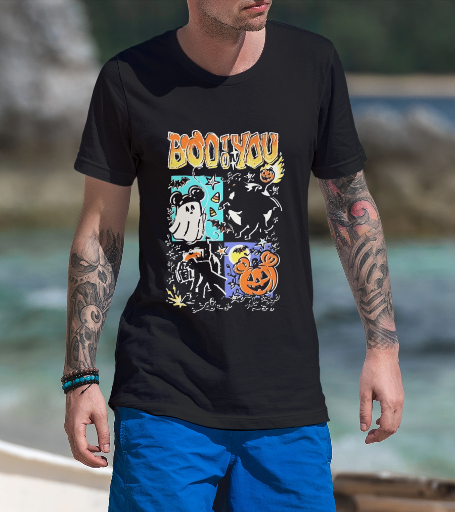 Boo To You Ghost And Pumpkin Halloween Fun T-Shirt