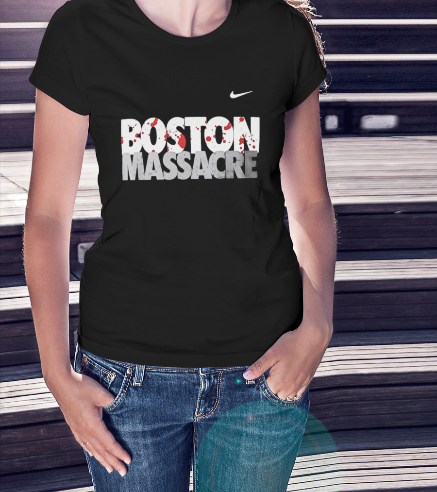 Boston Massacre Nike Blood Splatter T-Shirt