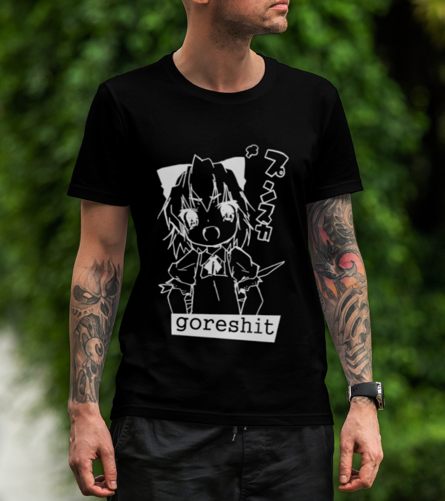 Goreshit Breakcore Electronic Anime Girl Japanese T-Shirt