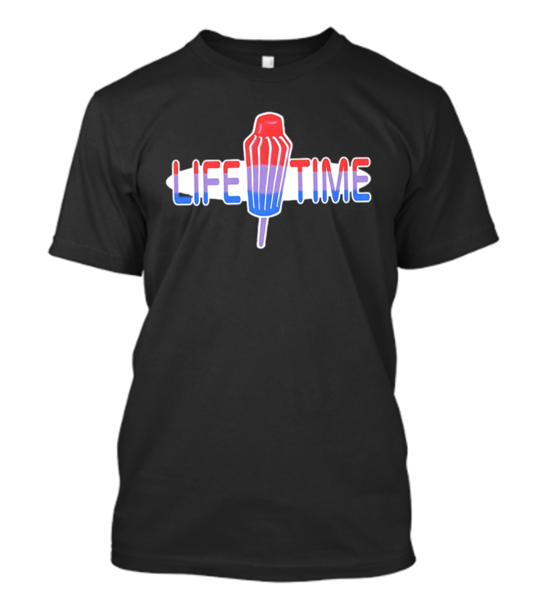Life Time Popsicle Summer Ice Cream Red White And Blue T-Shirt