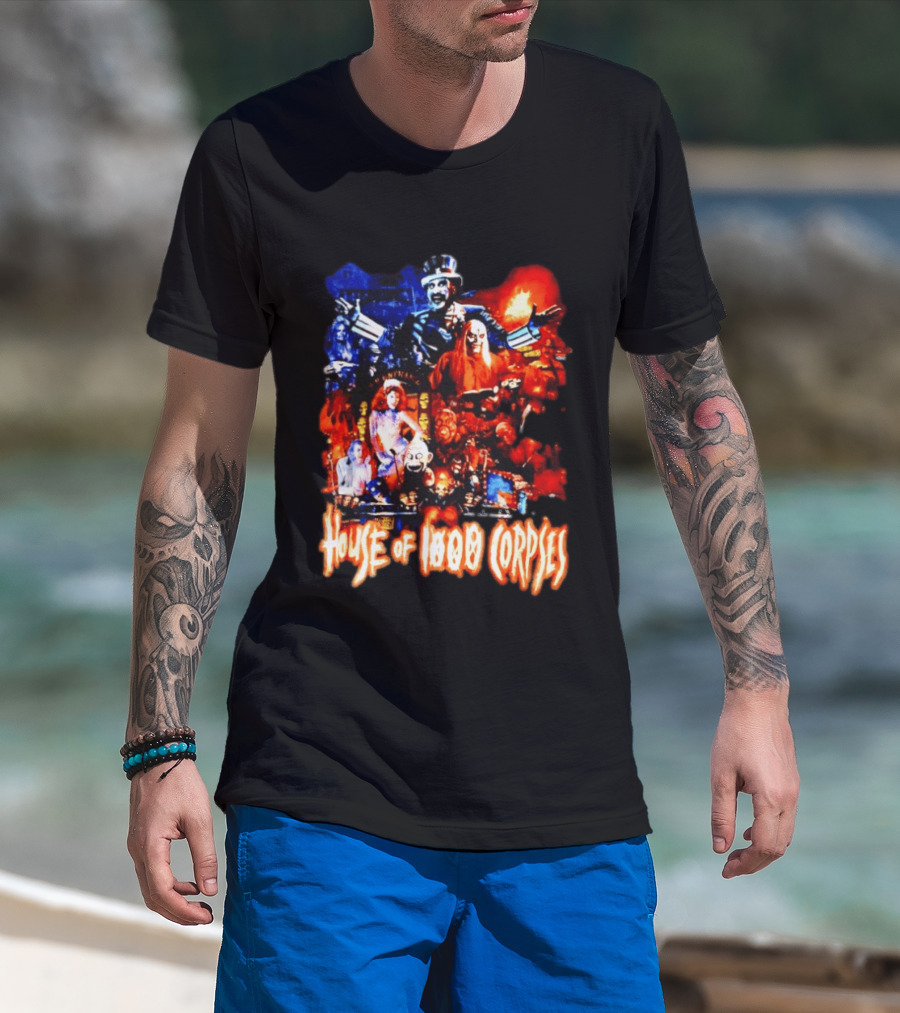 House Of 1000 Corpses Rob Zombie Horror Movie Captain Spaulding T-Shirt