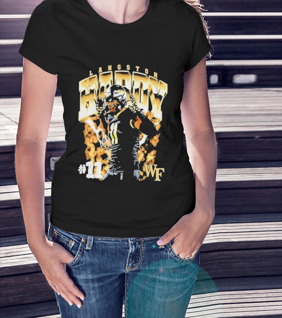 Ncaa Football Langston Hardy Wake Forest Demon Deacons #11 WF T-Shirt