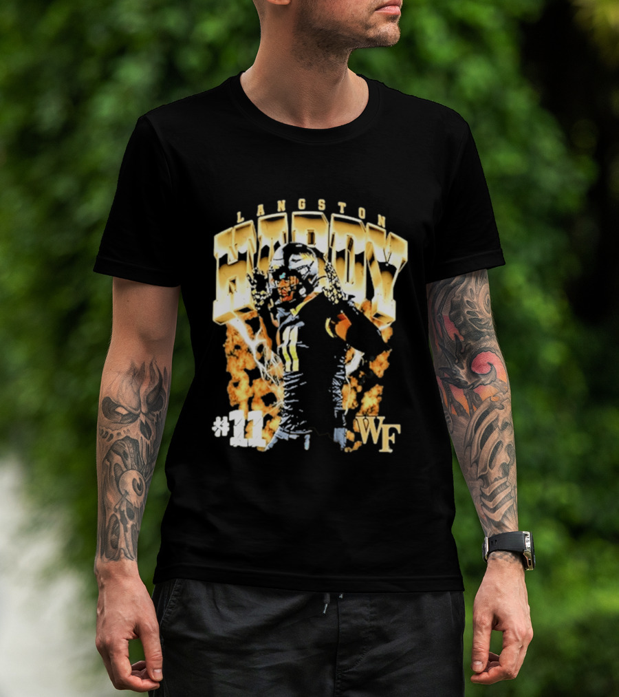 Ncaa Football Langston Hardy Wake Forest Demon Deacons #11 WF T-Shirt