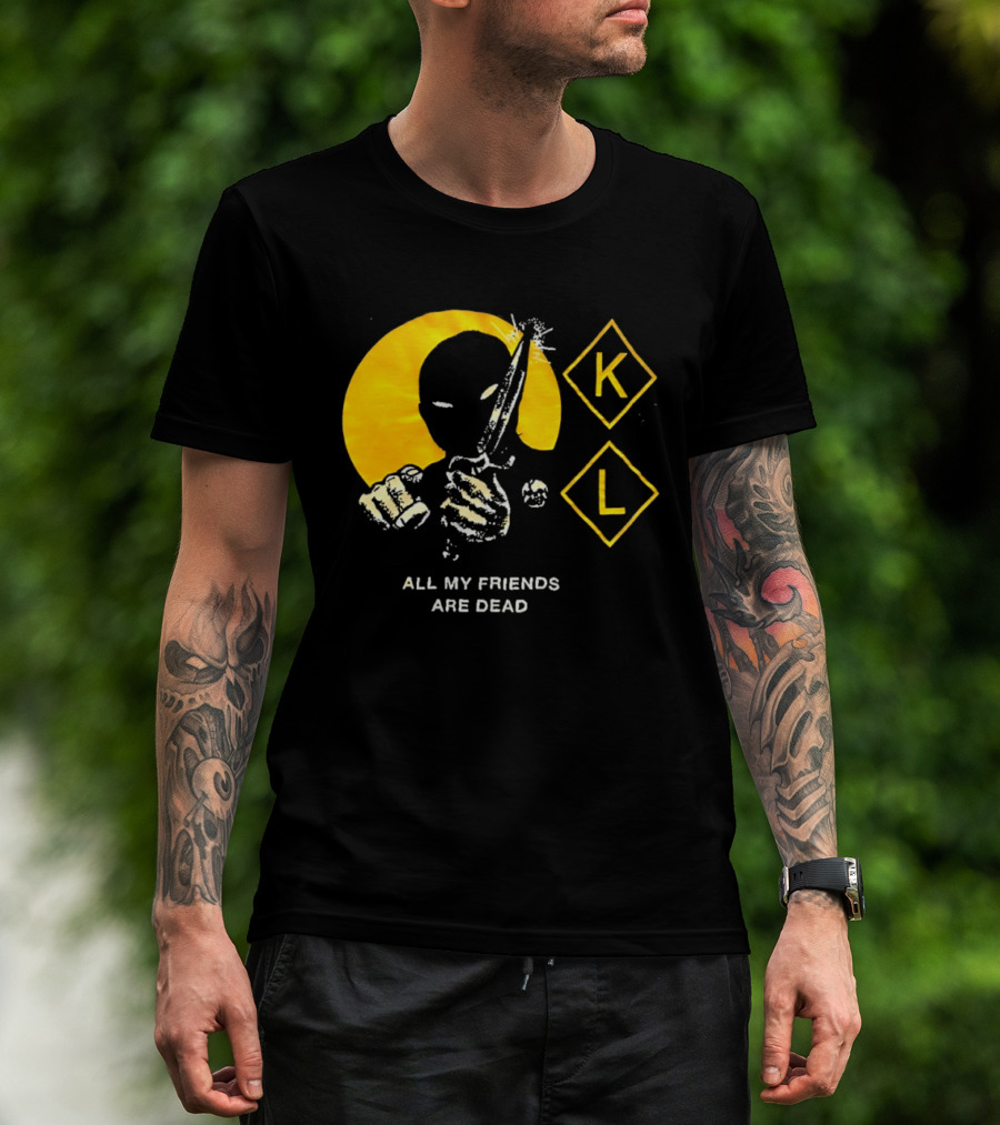 Knocked Loose K L All My Friends Are Dead Knife Fist T-Shirt