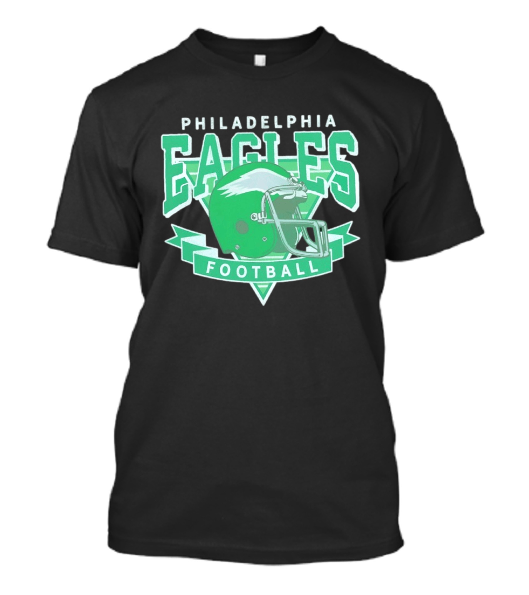 Philadelphia Eagles Helmet Vintage Style Football Fan Gear T-Shirt