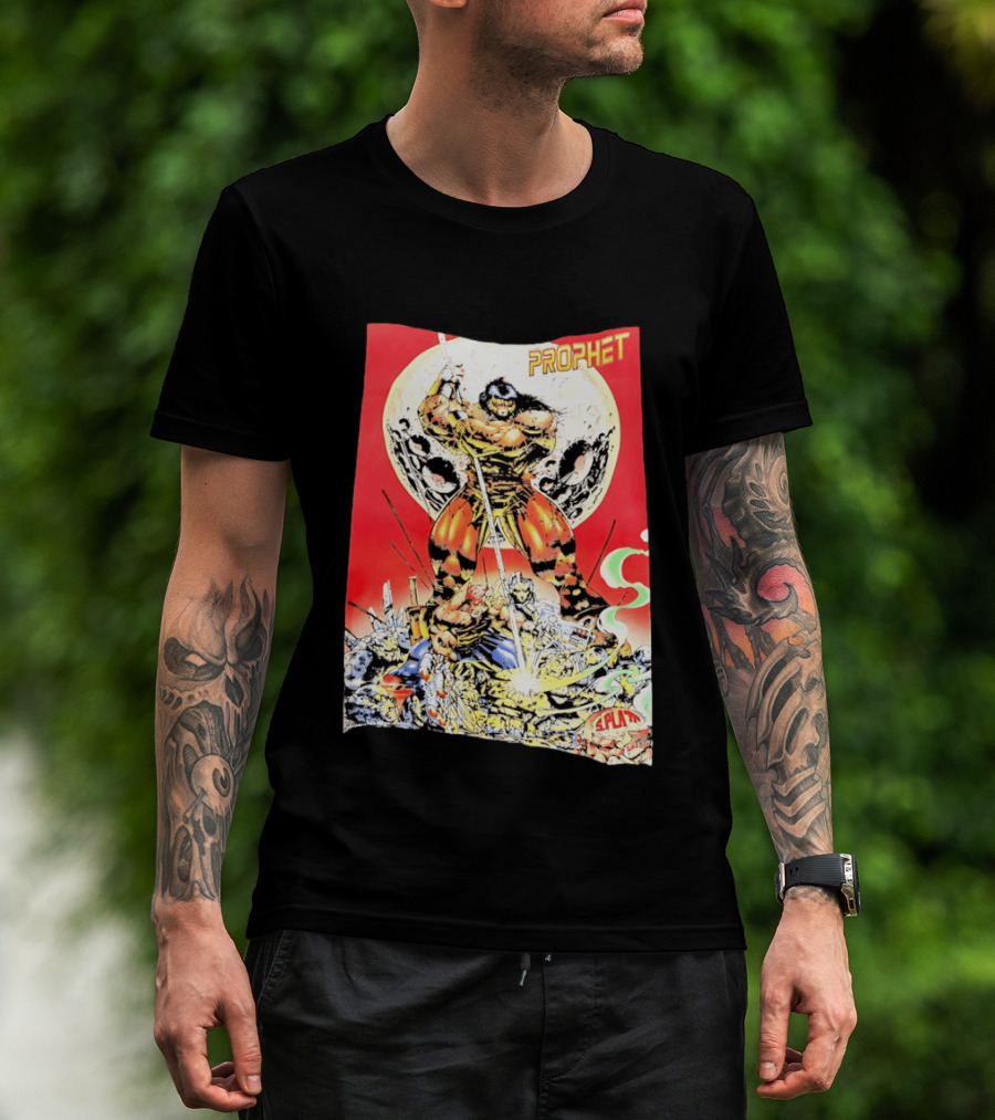 Prophet Comic SPLAT Comics Moon Battle Scene Cover T-Shirt