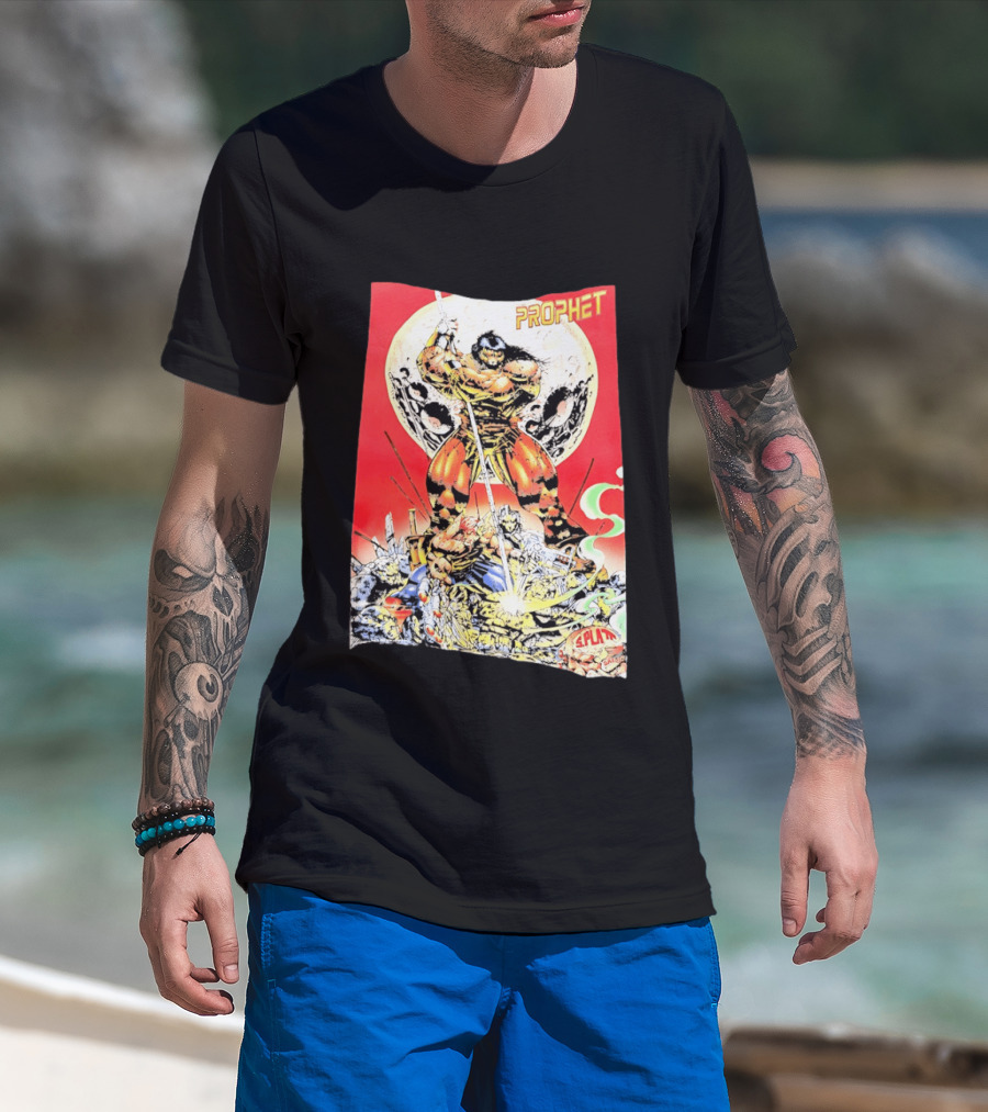 Prophet Comic SPLAT Comics Moon Battle Scene Cover T-Shirt