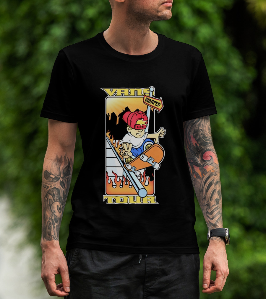 Vans Warped Tour Skater Punk Rock Skateboarding T-Shirt