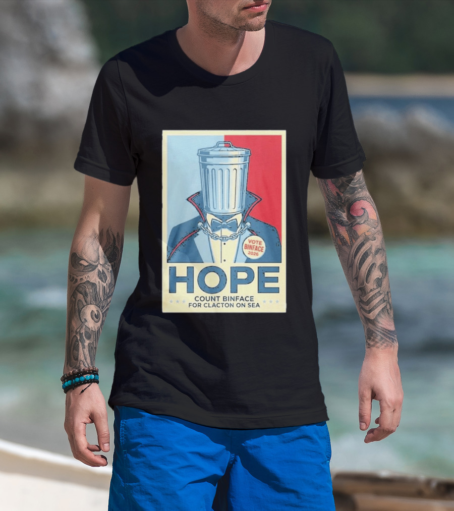 Vote Binface 2026 Hope Count Binface For Clacton On Sea T-Shirt