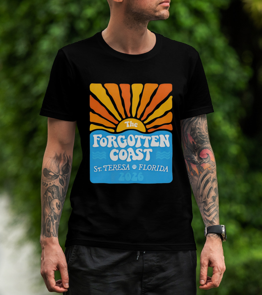 The Forgotten Coast St Teresa Florida 2026 Sunset Waves T-Shirt