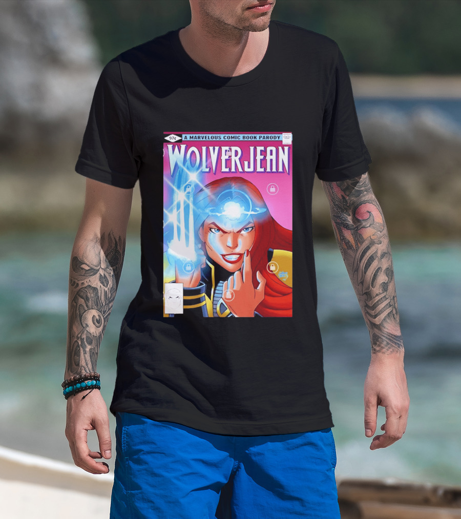 Wolverjean A Marvelous Comic Book Parody Cover 97 Cents T-Shirt
