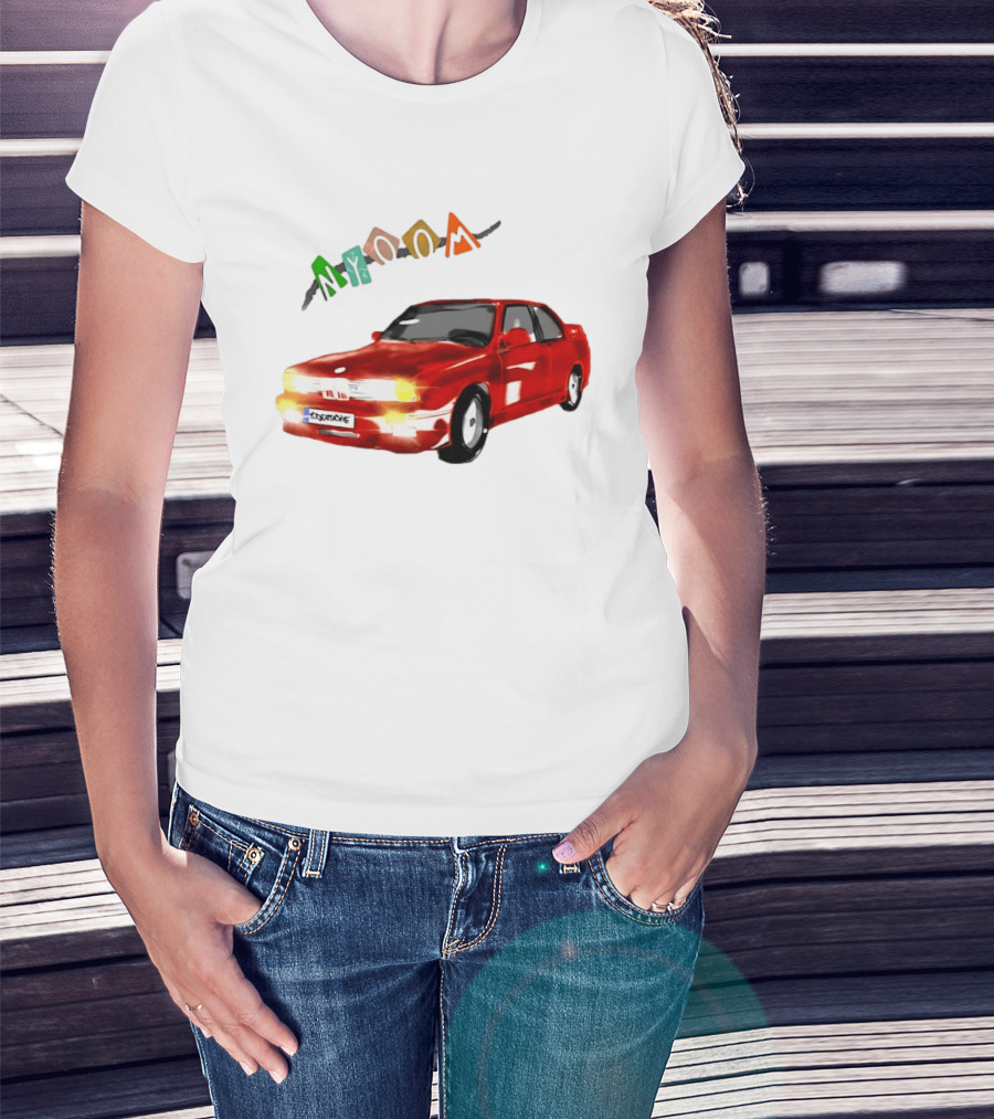 BMW E30 M3 Nyoom Drift Car Adventure T-Shirt