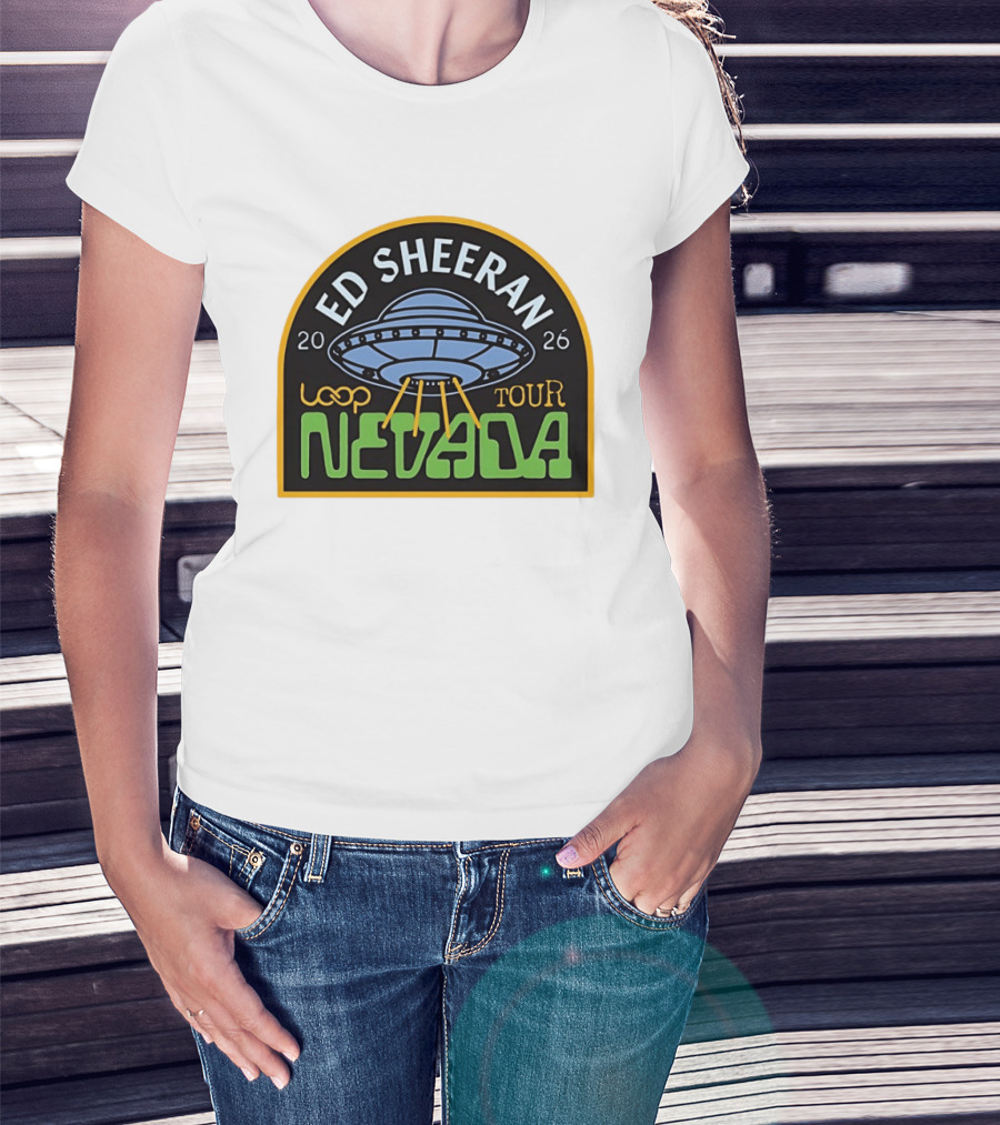 Ed Sheeran 2026 Nevada Loop Tour UFO T-Shirt