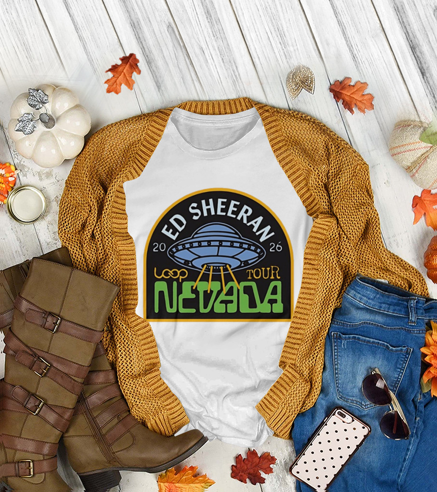 Ed Sheeran 2026 Nevada Loop Tour UFO T-Shirt