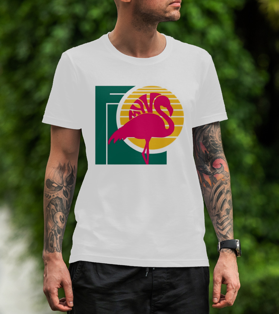 Move Flamingo Sunset Tropical FNS T-Shirt