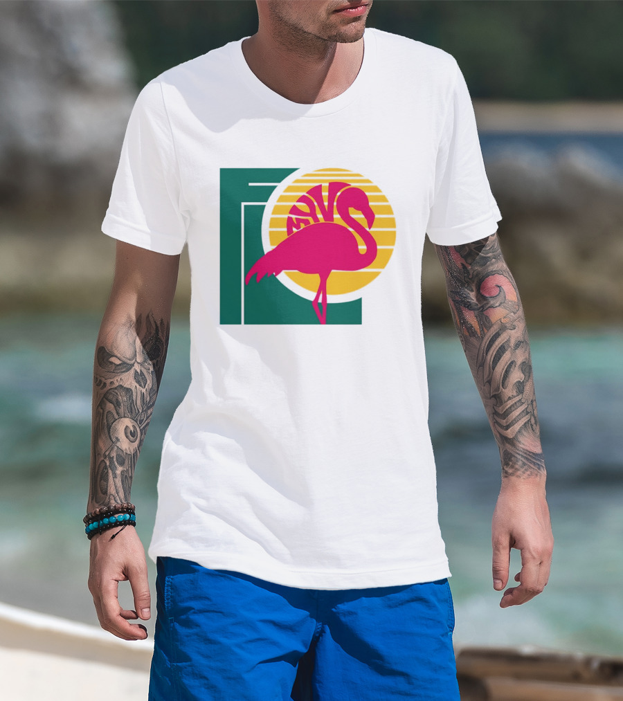 Move Flamingo Sunset Tropical FNS T-Shirt