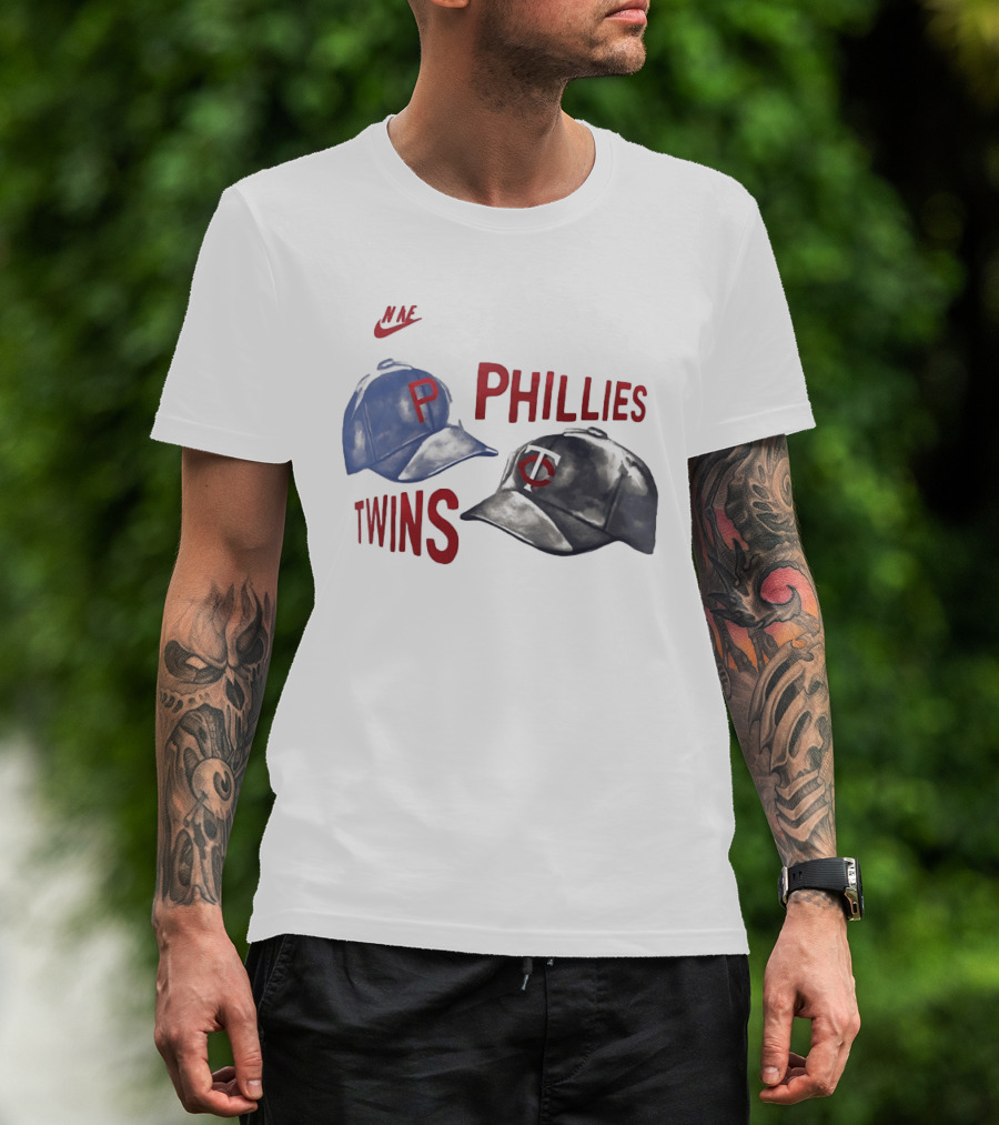 Nike Phillies Twins Baseball Caps 2026 Matchup T-Shirt