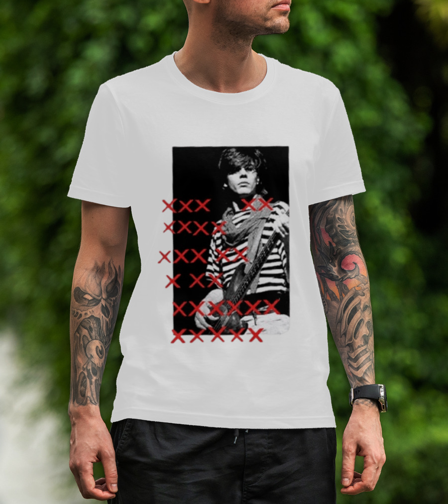 Simon Le Bon Duran Duran 80s Pop Striped T-Shirt