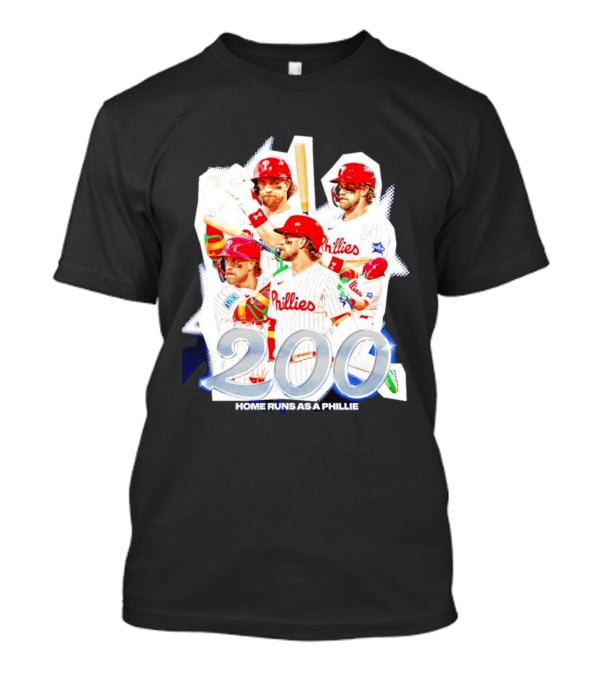 Honor Bryce Harper's Phillies 200 Home Runs T-Shirt