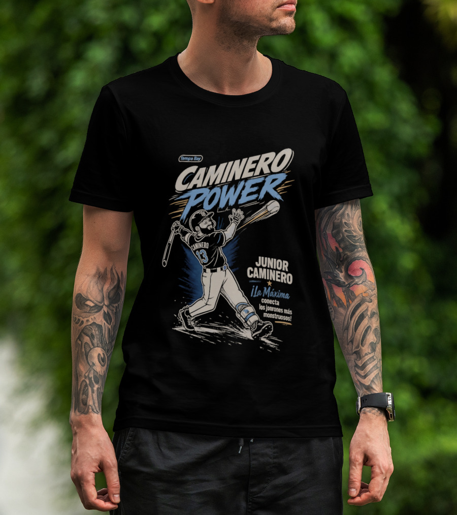 Caminero Power Junior Caminero La Máquina Maximum Home Run T-Shirt