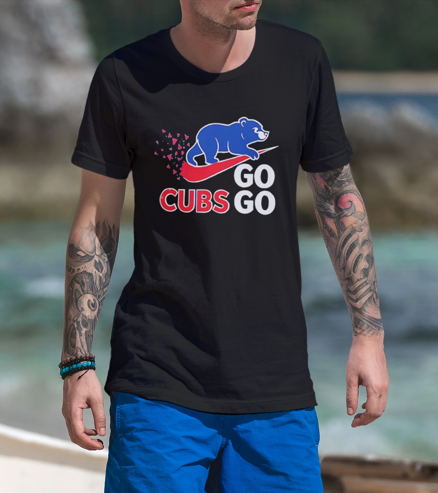 Chicago Cubs Bear Go Go MLB Baseball T-Shirt