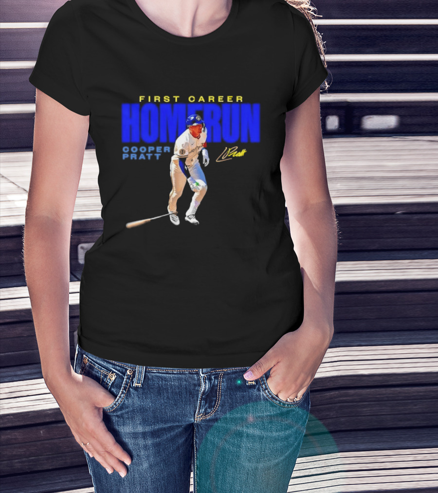 First Career Homerun Cooper Pratt Milwaukee Brewers T-Shirt