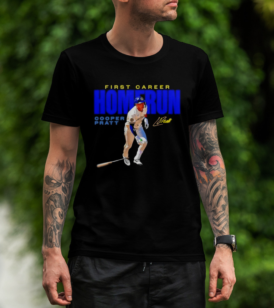 First Career Homerun Cooper Pratt Milwaukee Brewers T-Shirt