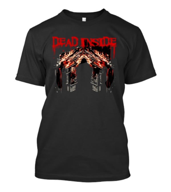 Dead Inside Flaming Guns T-Shirt