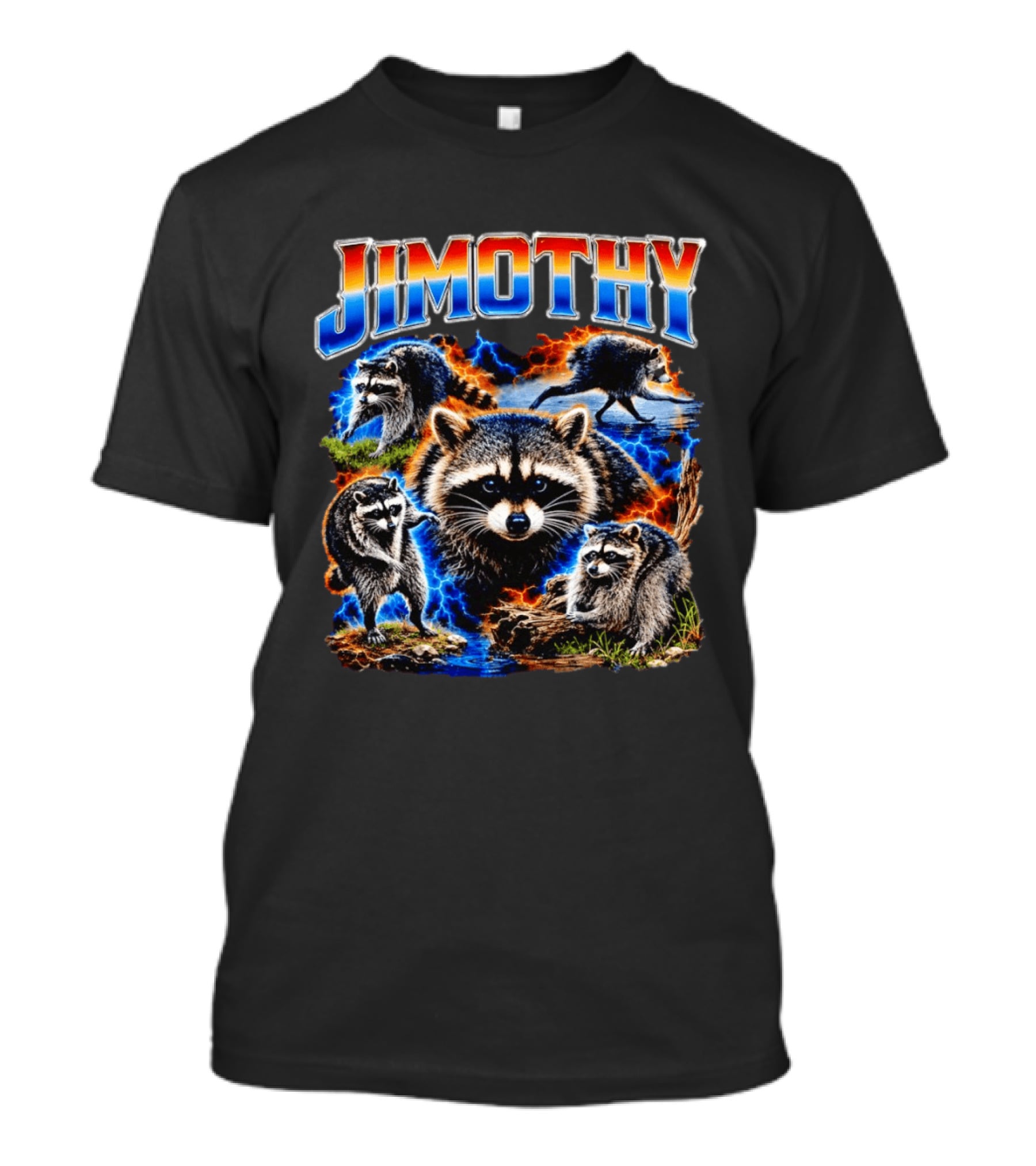 Jimothy Raccoon Wildlife Adventure Seattle Trash Panda T-Shirt