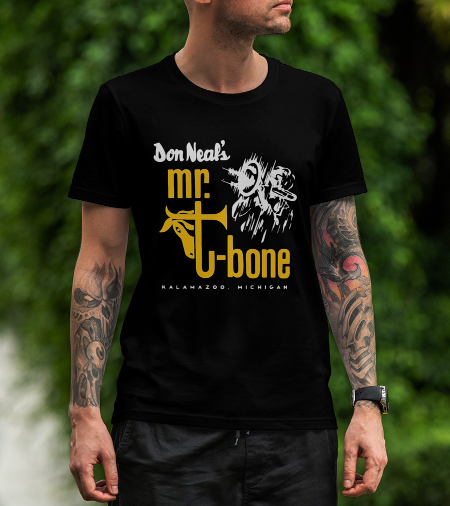 Don Neal's Mr Bone Kalamazoo Michigan Trombone T-Shirt