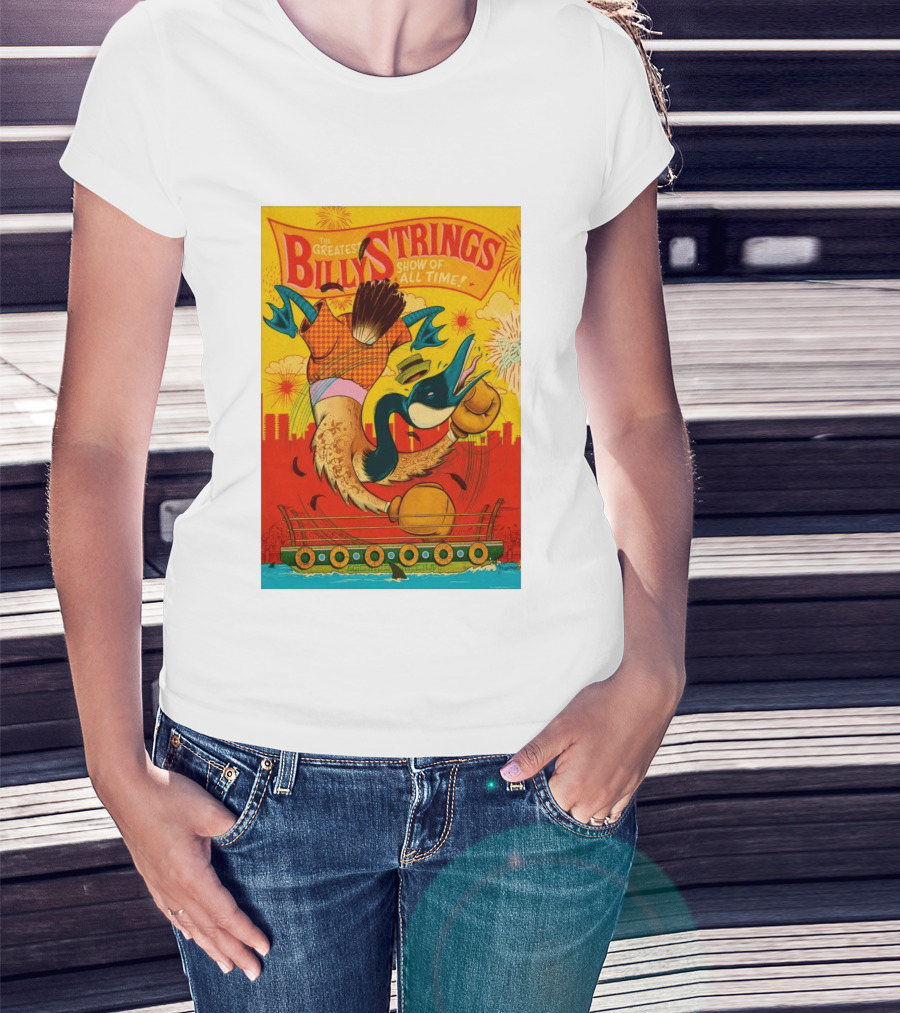 Billy Strings Boston MA July 21 2026 Greatest Show Of All Time Boxing Duck With Gloves T-Shirt