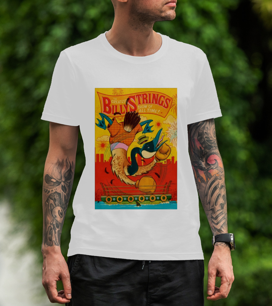 Billy Strings Boston MA July 21 2026 Greatest Show Of All Time Boxing Duck With Gloves T-Shirt